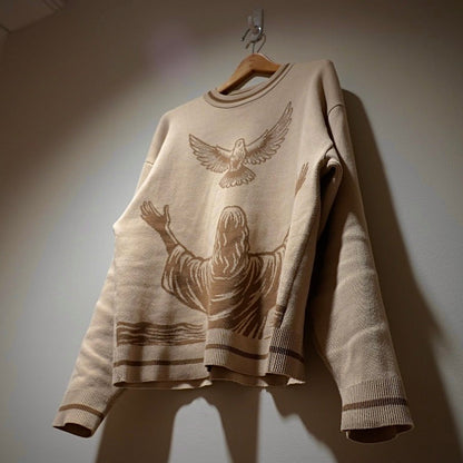 Descending Dove Reversible Sweater