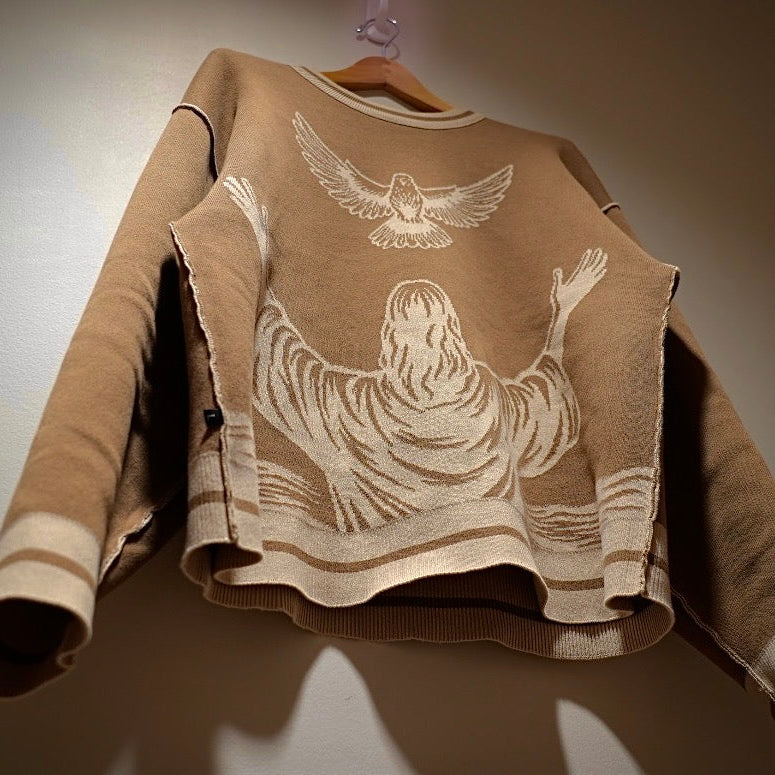 Descending Dove Reversible Sweater