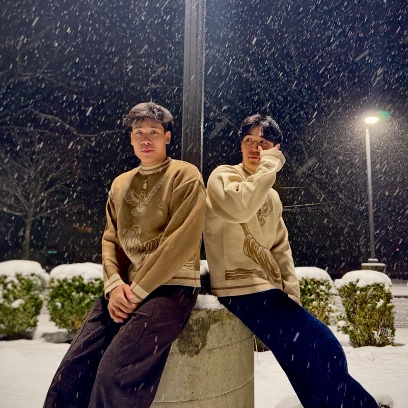 Descending Dove Reversible Sweater